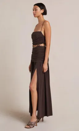 Bec & Bridge Joelene Maxi Dress Brown Size XS for rent on The Volte - image 2