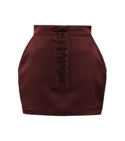 Alex Perry Spence Mini Skirt & Dane Bra Top Set Chocolate Size 8 for rent on The Volte - image 5