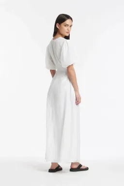 Sir the Label Franc Puff Sleeve Mini Dress in Chalk White Size 1 for rent on The Volte - image 3