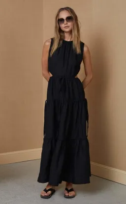 Bec & Bridge Henriette Maxi Dress Black Size 8 for rent on The Volte - image 1
