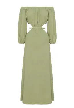 Avenue The Label Isadora Maxi Dress Green Size 10 / M for rent on The Volte - image 4