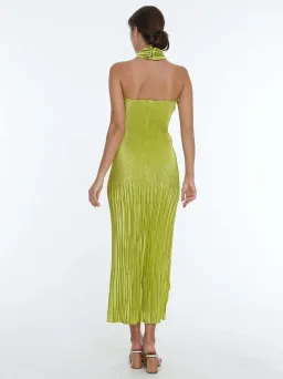 L’idee soirée pleated halter dress for rent on The Volte - image 2