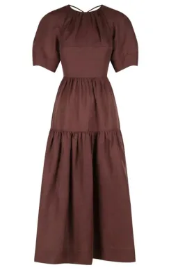 Shona Joy Open Back Midi Dress for rent on The Volte - image 1