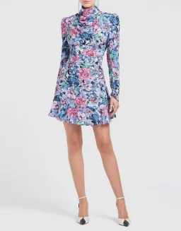 Rebecca Valance La Violette Mini Dress Floral Size 8 for rent on The Volte - image 1