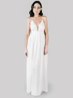 Natalie Rolt white linen dress for rent on The Volte - image 1