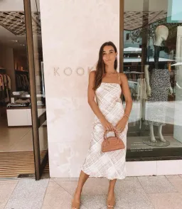 Kookai checkmate slip dress size 2 for rent on The Volte - image 3