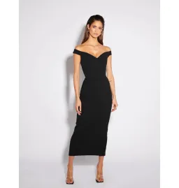 Effie Kats AAMI Midi Dress Black Size AU 10 for rent on The Volte - image 1