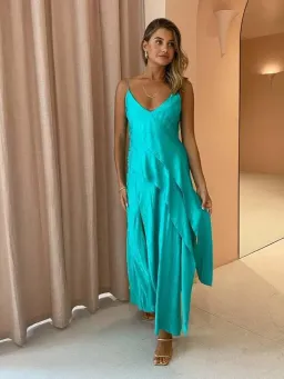 Acler Godwick Dress in Electric Green Size 6 for rent on The Volte - image 1