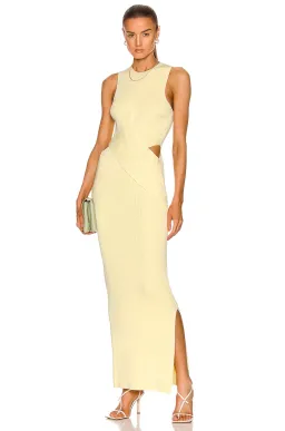 Sir The Label Kelvin Draped Dress Yellow Size AU 6 for rent on The Volte - image 3