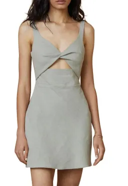 Bec & Bridge Phoebe Sleeveless Mini Dress Khaki Size AU 6 for rent on The Volte - image 4
