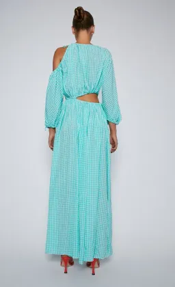 Scanlan Theodore Gingham Draw Cord Dress Mint Size 6 for rent on The Volte - image 3