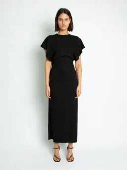 Christopher Esber Knot Back Aulenti Tee Dress Black Size 6 for rent on The Volte - image 1