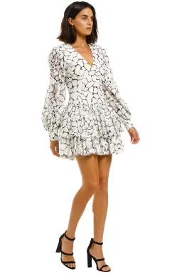 Aje Rebellion Lace Mini Dress Print Size 6 for rent on The Volte - image 2