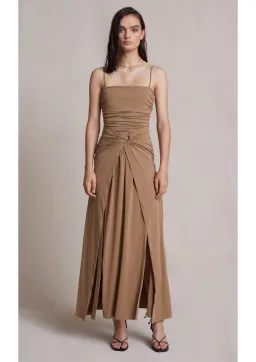Bec & Bridge Vixen Maxi Dress in Sepia Brown Size 8 for rent on The Volte - image 1