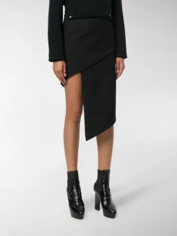 Vetements Asymmetric Fitted Skirt Black Size 8 for rent on The Volte - image 1