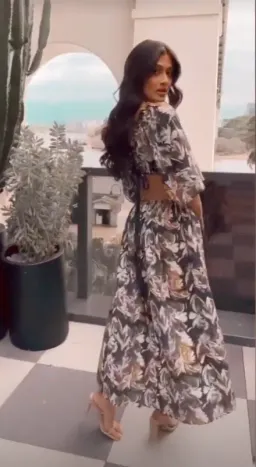 Kinga Csilla Rec Club Marble Lizzie Dress Print Size 6 for rent on The Volte - image 6