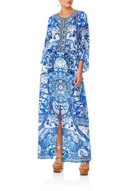 Camilla Split Pocket Dress Eternity's Empire Blue Size L for rent on The Volte - image 1
