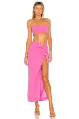 Natalie Rolt Kaia Skirt and Kylie Crop Set Pink Size 8 for rent on The Volte - image 1