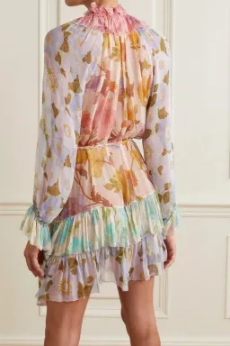 Zimmermann Frilled Tempo Mini Dress Print Size 8 for rent on The Volte - image 2