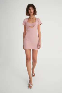 Hansen & Gretel Danique Dress Pink Size 8 for rent on The Volte - image 1