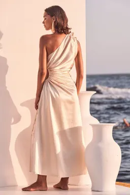 Sonya Moda Nour Ocean Pearl Maxi Dress White Size 6 for rent on The Volte - image 4