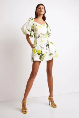 Aje Zest Mini Dress Print Size 8 for rent on The Volte - image 1