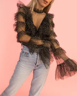 The Alice McCall Tokyo Skies Top Black Size 8 for rent on The Volte - image 2