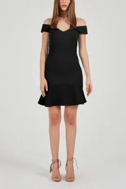 Rebecca Vallance Anise Mini Dress Black Size 8 for rent on The Volte - image 2