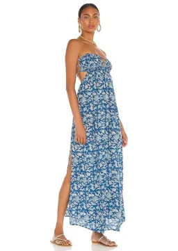Indah Flamingo Maxi Dress Blue Size 8 for rent on The Volte - image 2