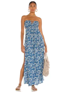 Indah Flamingo Maxi Dress Blue Size 8 for rent on The Volte - image 1