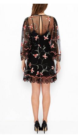 Alice McCall  Wish You Were Here Mini Dress Black Floral Size 10 for rent on The Volte - image 2