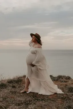 We Are Reclamation Ruffle Me Open Gown Buttercream - One Size Fits Most (Aus 8-22) for rent on The Volte - image 12