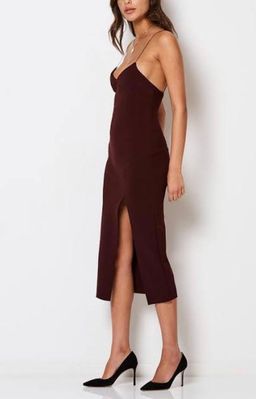 Bec and Bridge Cindy Midi Dress Wine Size 8 for rent on The Volte - image 2