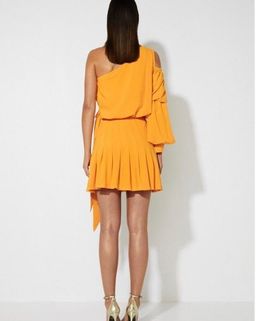 Mossman Self Centered Mini Dress Yellow Size 10 for rent on The Volte - image 3