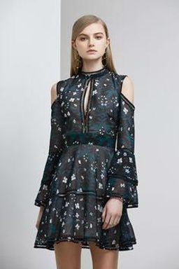 Keepsake Night Dance LS mini dress size 8 for rent on The Volte - image 3