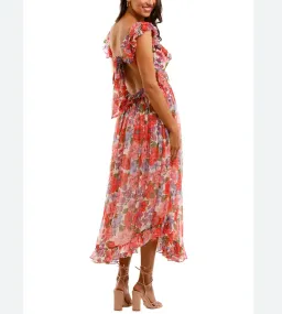 Zimmermann Poppy Frill Edge Midi Silk Dress Print Size 8 for rent on The Volte - image 3