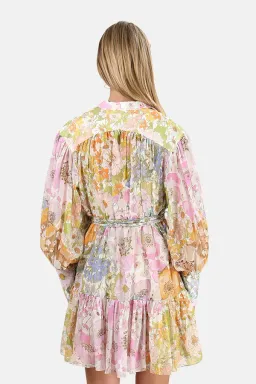 Zimmermann Super Eight Lantern Mini Dress Floral Size 1 / Au 10 for rent on The Volte - image 3