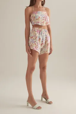 Ownley Cole Short and Malibu Halter Top Set Rumba Floral Size 10 for rent on The Volte - image 3