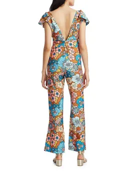Dodo Bar Or Jenny Jumpsuit Print Size 8 for rent on The Volte - image 2