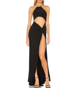 Natalie Rolt Sabrina Gown Black Size 8 for rent on The Volte - image 1