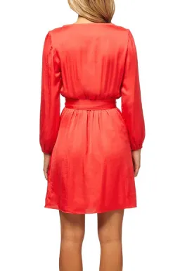 Kookai Lisa Wrap Dress Rose Size 6 for rent on The Volte - image 2
