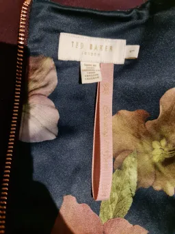 Ted Baker Midi Dress Burgundy Size 8  for rent on The Volte - image 3