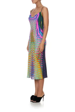 Camilla Poseidons Poison Long Bias Slip Dress Print Size 10 for rent on The Volte - image 2