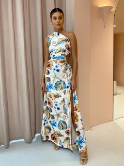 Sonya Moda Nour Seashell Maxi Dress Print Size 10 for rent on The Volte - image 1