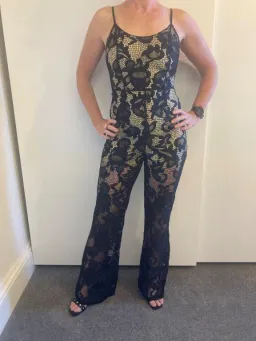 Winona Queen of Lack Jumpsuit Lace Size 8 for rent on The Volte - image 1