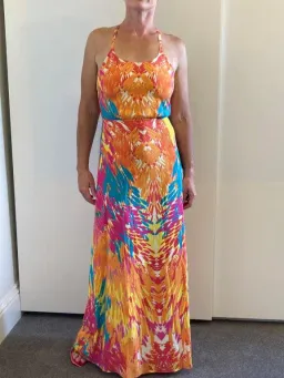 Kookai Summer Maxi Dress Print Size 8 for rent on The Volte - image 4