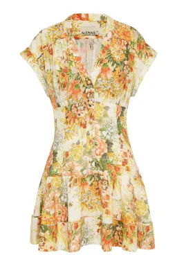 Alémais Sylvia Mini Dress Pastel Print Size 6 for rent on The Volte - image 5