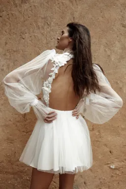 Christie Nicole Bridal Kym Dress White Size 8 for rent on The Volte - image 4