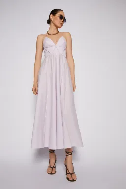Scanlan Theodore Parachute Cotton Strappy Dress in Lilac Purple Size 6 for rent on The Volte - image 1