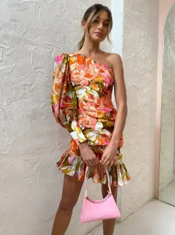 Acler Lawson Dress Pink Bouquet Size 6 for rent on The Volte - image 3